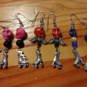 Skater earrings Skater De Los Muertos